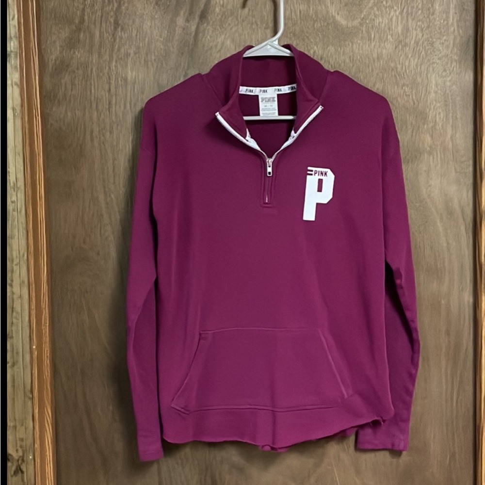 Victorias Secret Pink 1/2 Zip Sweatshirt Extra Small